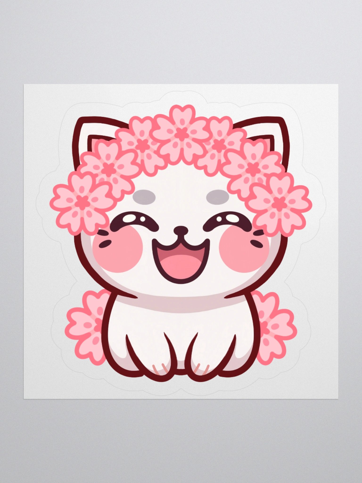 Mircat Flower Sticker product image (1)
