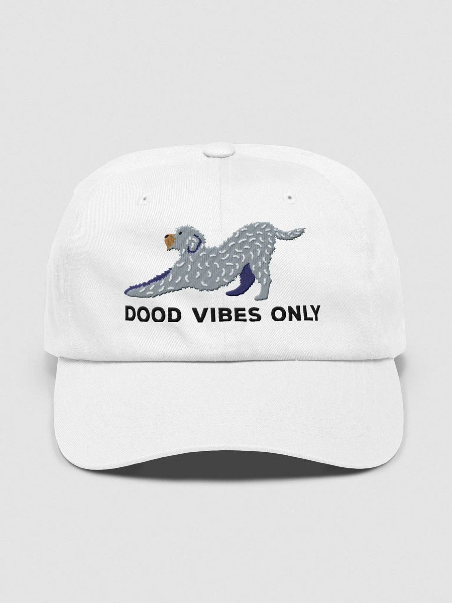 Dood Vibes Only Classic Dad Hat(Embroidered) of a Labradoodle(Gray) product image (33)
