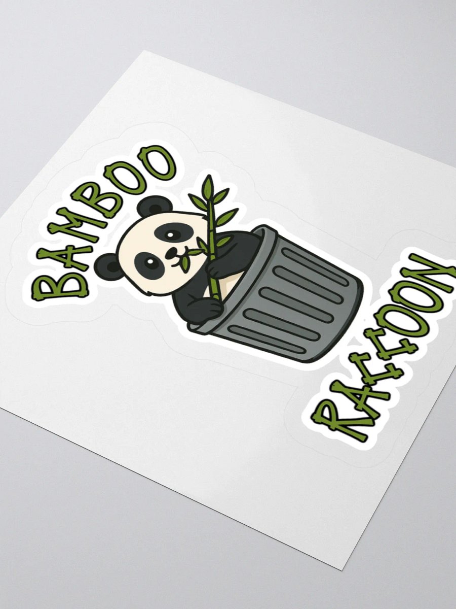 Bamboo Raccoon Sticker product image (7)