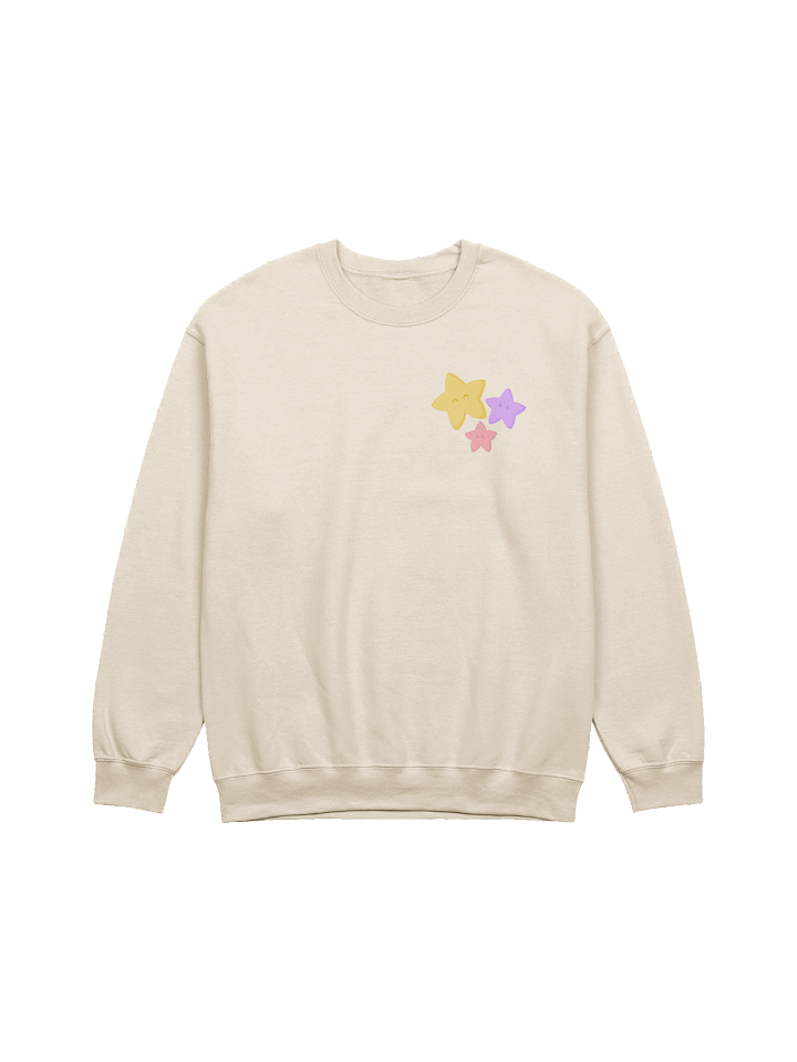 little stars crewneck sweatshirt (sand) product image (1)