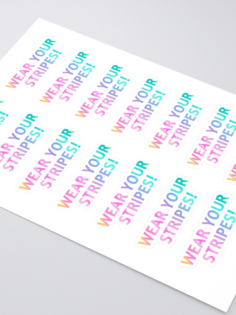 Wear Your Stripes Sticker Sheet product image (2)