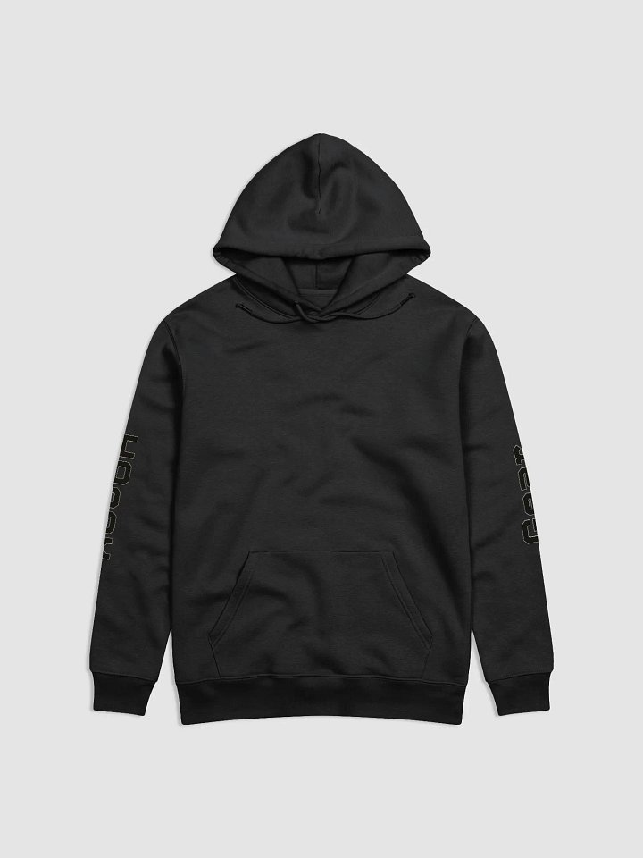 Unisex Essential Eco Hoodie - Black HApex Gear White Logo product image (2)