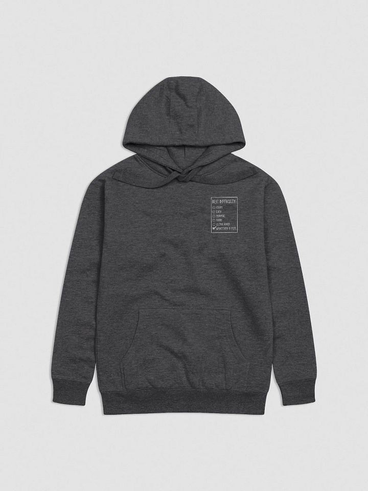 BEST DIFFICULTY - Hoodie White Embroidery product image (2)