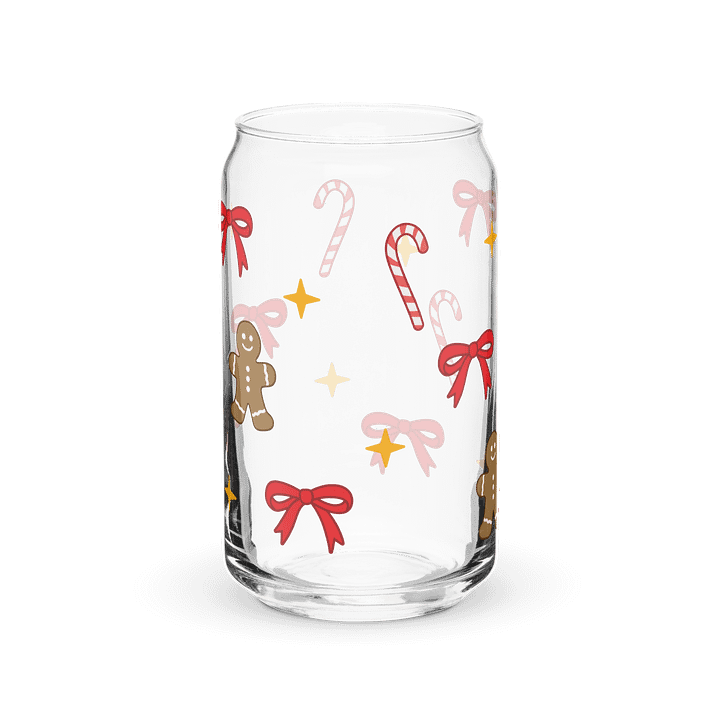 candy canes n gingerbreads glass cup product image (2)