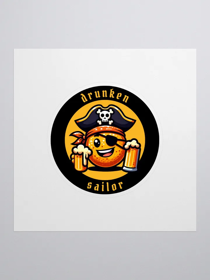 Drunken Sailor Kiss Cut Sticker product image (1)