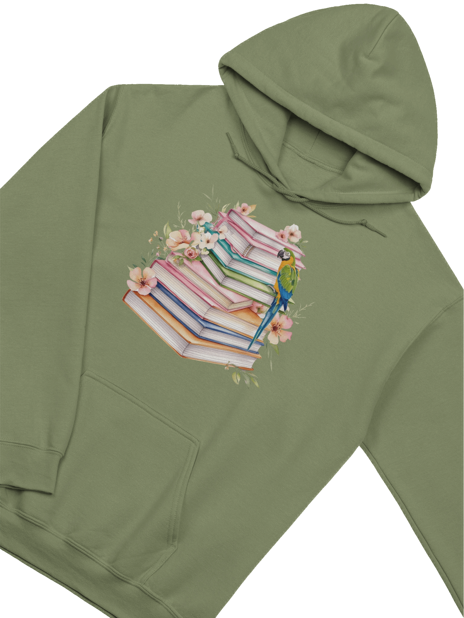 piled books unisex hoodie product image (1)
