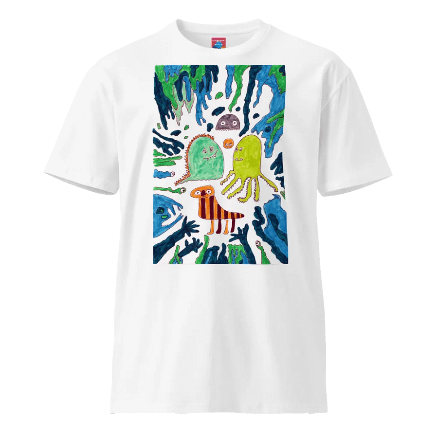 Abstract Doodle Monsters Unisex T Shirt product image (2)