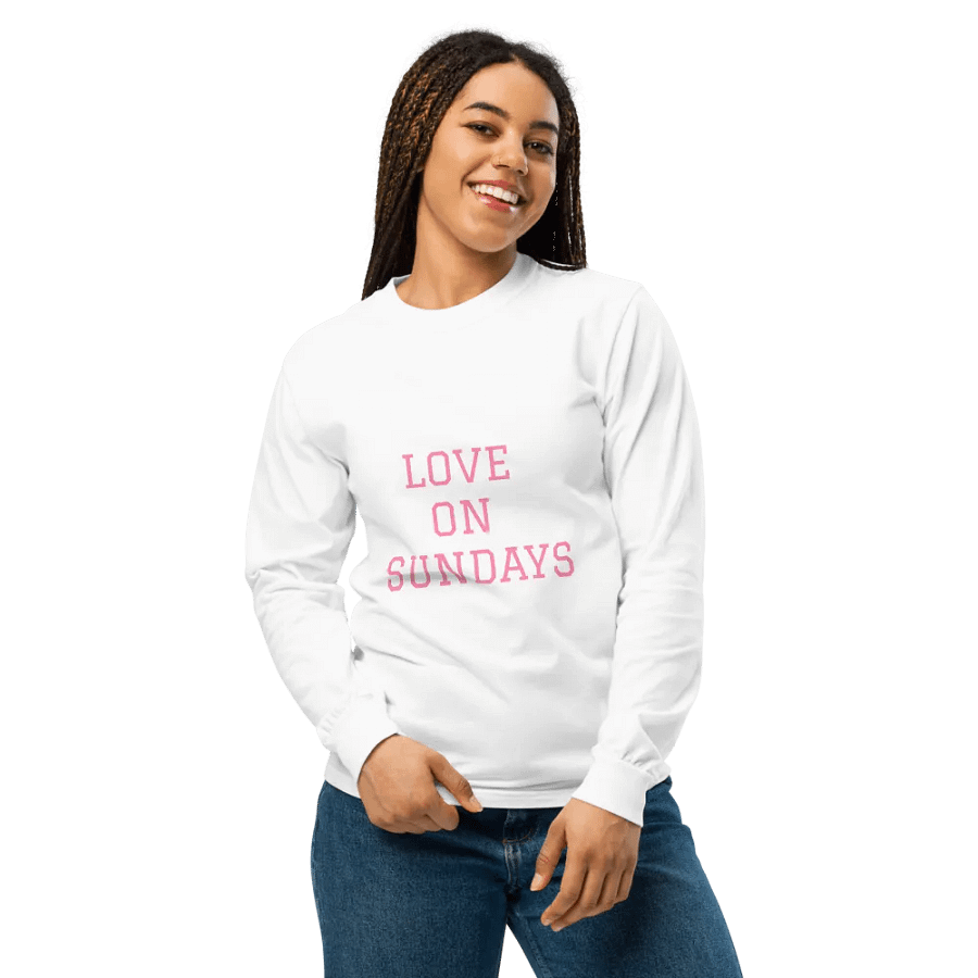 LOVE ON SUNDAYS Long Sleeve T-Shirt product image (5)