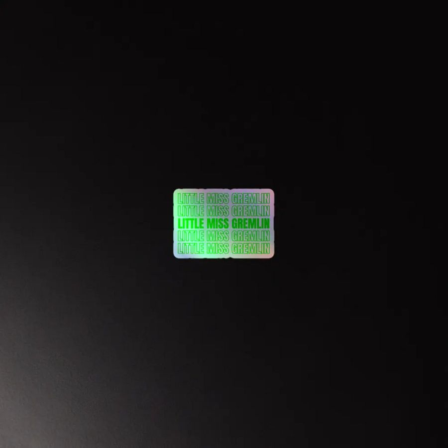 Little Miss Gremlin Holographic Sticker Sheet product image (4)
