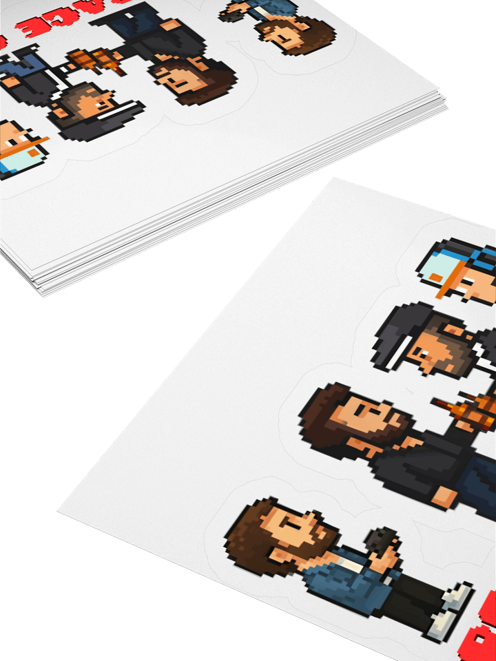 Red Rage Crew – Pixel Sticker product image (2)
