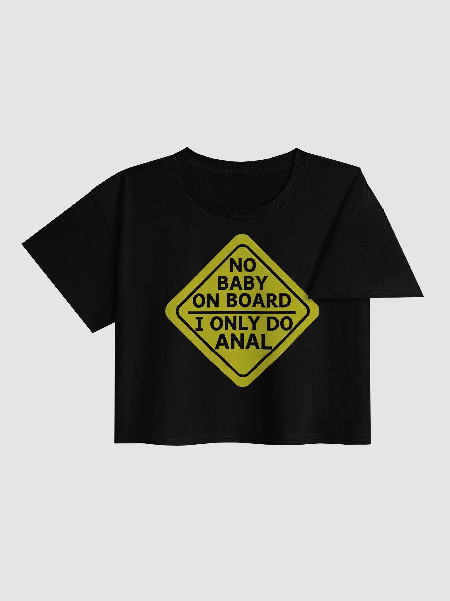 NO BABY ON BOARD Crop Top product image (4)