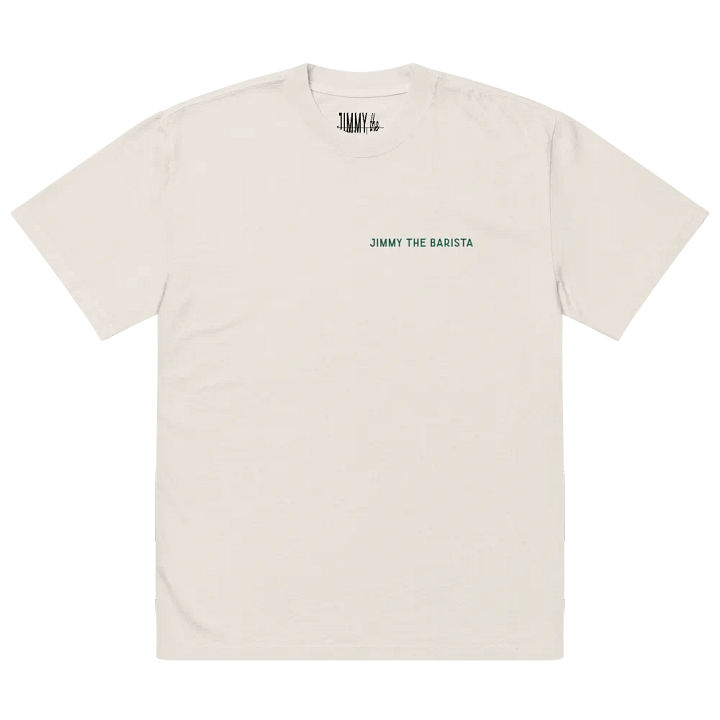 OKLOVEUBYE TEE (BONE + GREEN) product image (1)