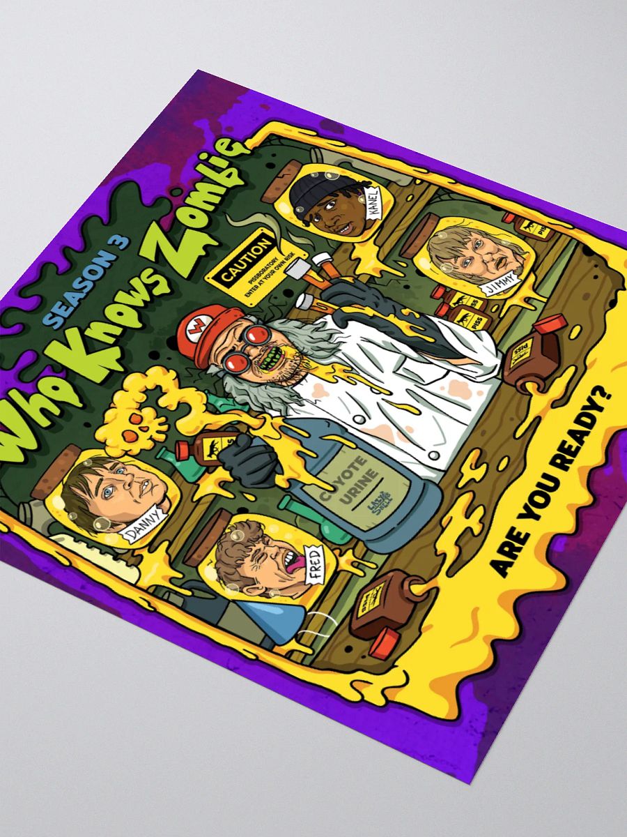 WhoKnowsZombie - The Scientist (Cartoon Sticker) product image (5)