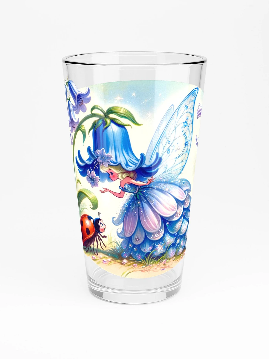 Bluebell Flower fiary and Lady Bug 16 oz Glass product image (3)