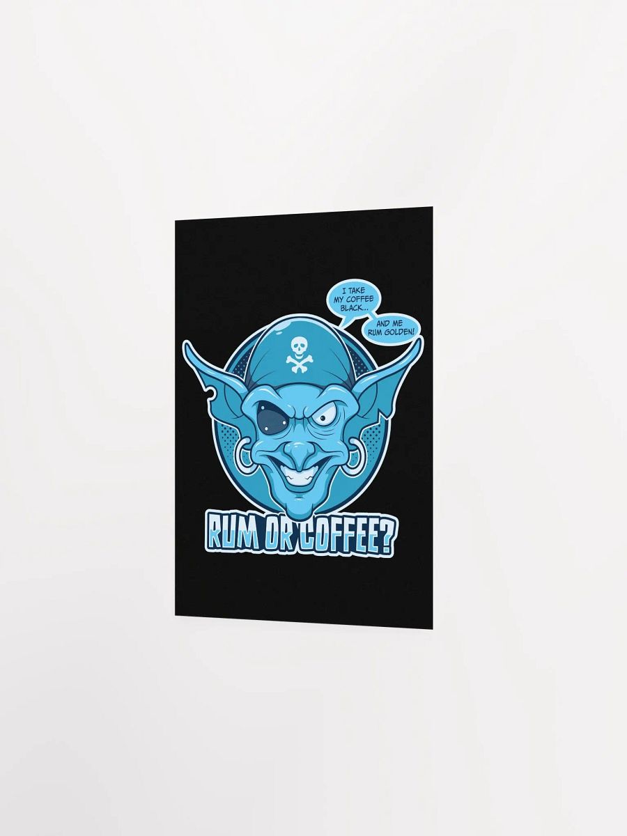 Funny College Student Poster – Coffee & Rum Humor product image (19)