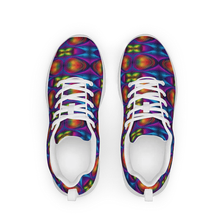 Psychedelic Canvas Women's Athletic Canvas Shoes product image (1)