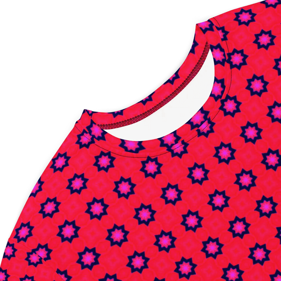 Abstract Red TShirt Dress product image (4)