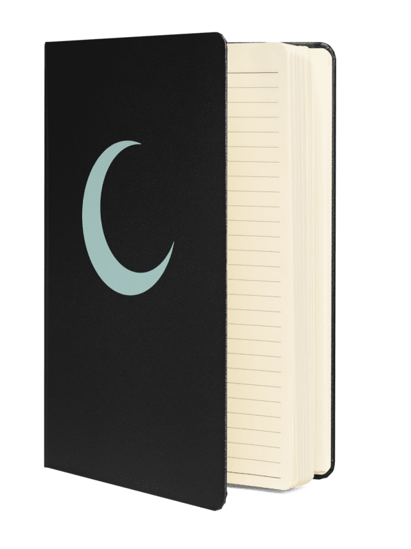 Crescent Moon Notebook – Light Mist Print product image (2)