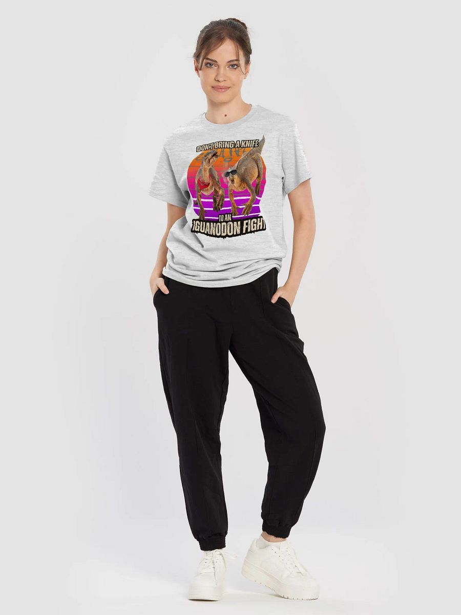 Iguanodon Fight - Don't Bring a Knife Dinosaur Shirt product image (57)