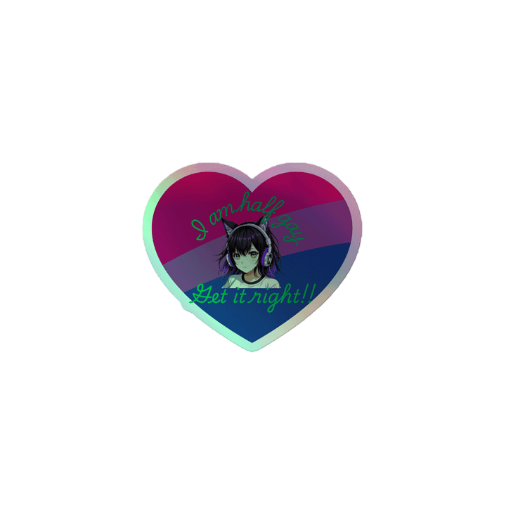Bisexual Pride Holographic Sticker Sheet product image (1)