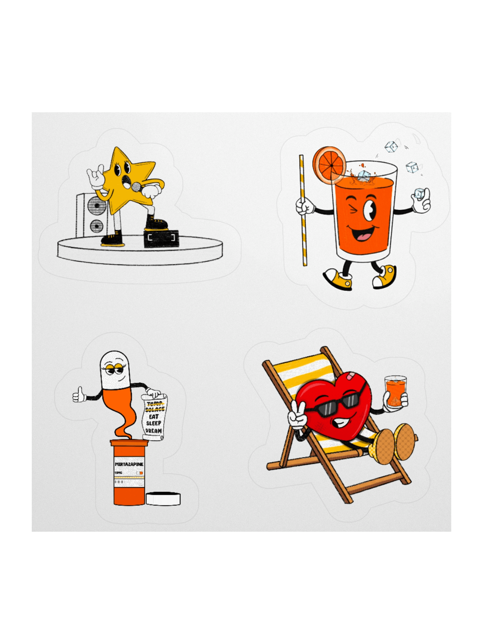 Ego Death Character Stickers product image (1)