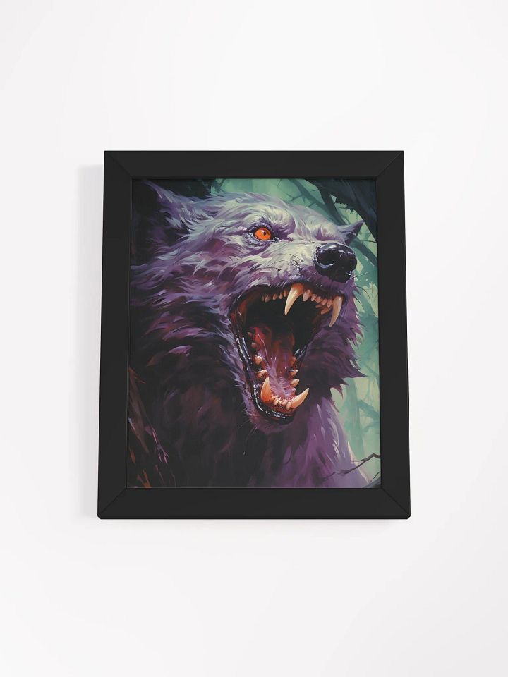 Menacing Wolf Framed Poster product image (1)