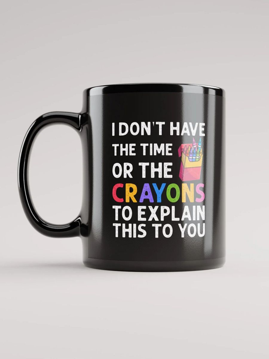 Crayons Black Glossy Mug (11oz or 15oz) product image (6)