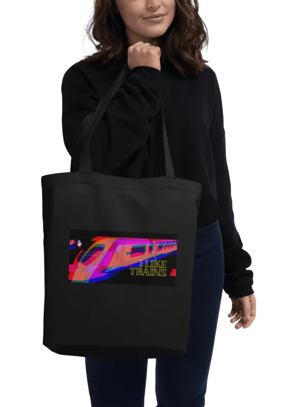 Foxy Glitchy Train Eco Tote product image (2)