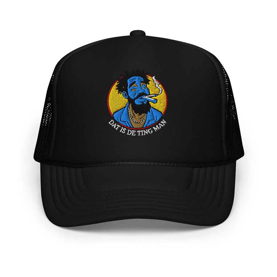 Dat Is De Ting Man Aqua Teal Color Design Trucker Hat product image (1)