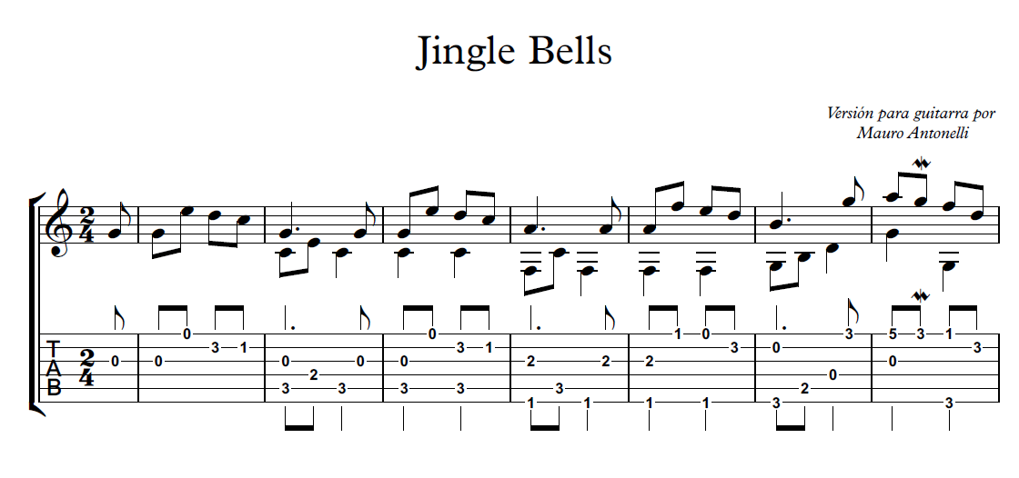 Jingle Bells - Partitura + Tabs product image (1)