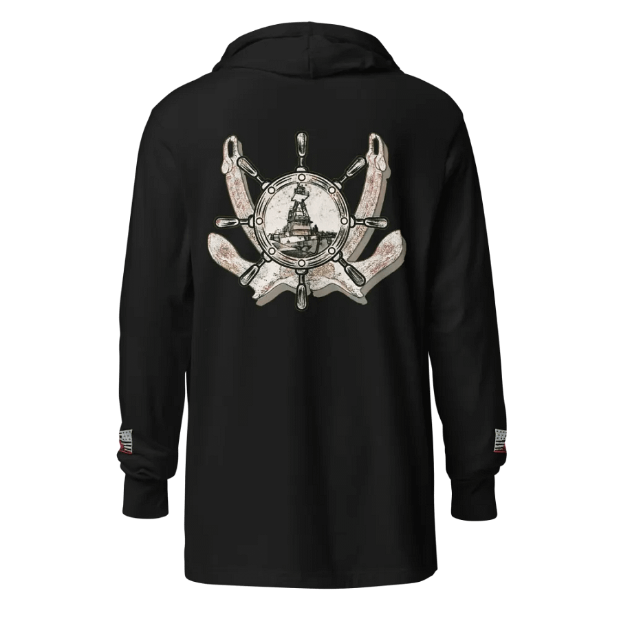 Twin anchor ship wheel & Tug CE hoodie Tee product image (1)