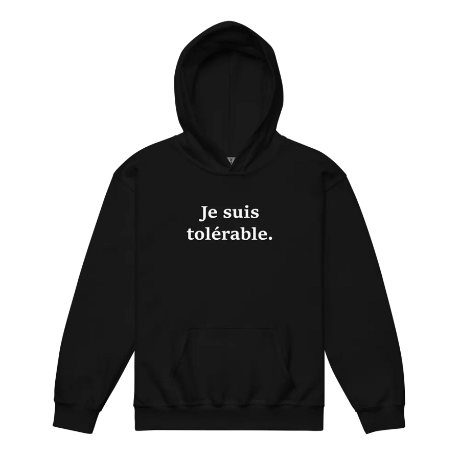 ''Tolérable'' Sweat à capuche épais pour enfants product image (8)