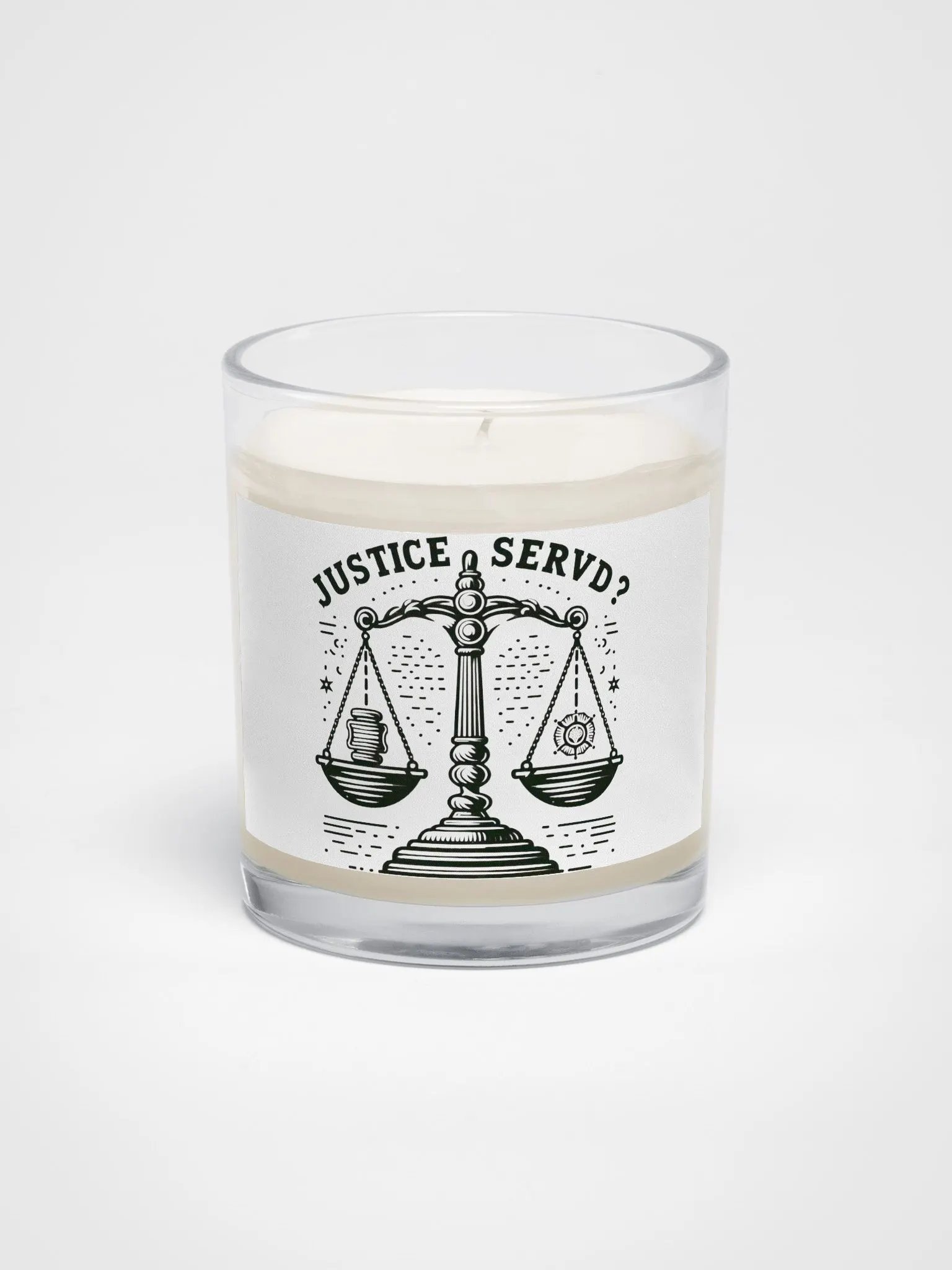 Justice Served? Aroma of Equity Candle product image (1)