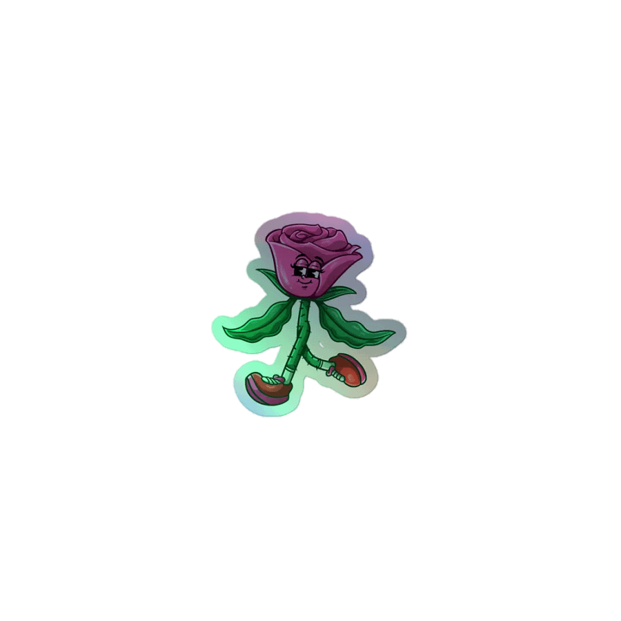 Holographic Retro RoseBuds Sticker product image (1)