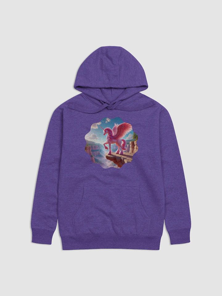Cotton Heritage Unisex Premium Hoodie | Schwarz Flügel-Einhorn: AI-Kunst product image (1)
