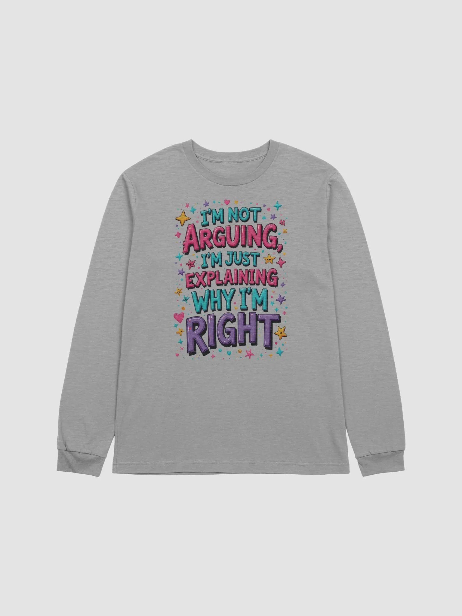 Colorful Explanation Long Sleeve Tee product image (12)