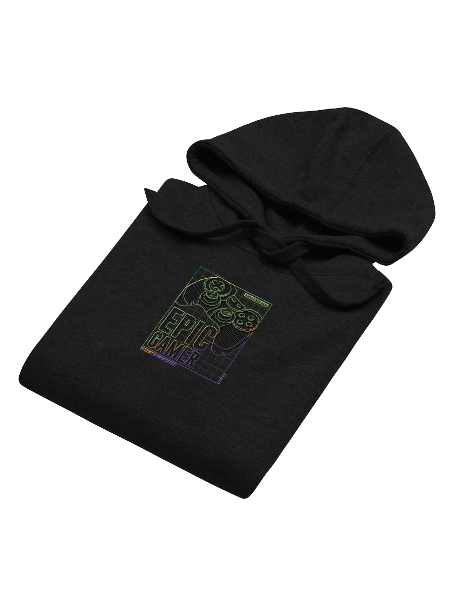 Epic Gamer Center Embroidered Hoodie product image (4)