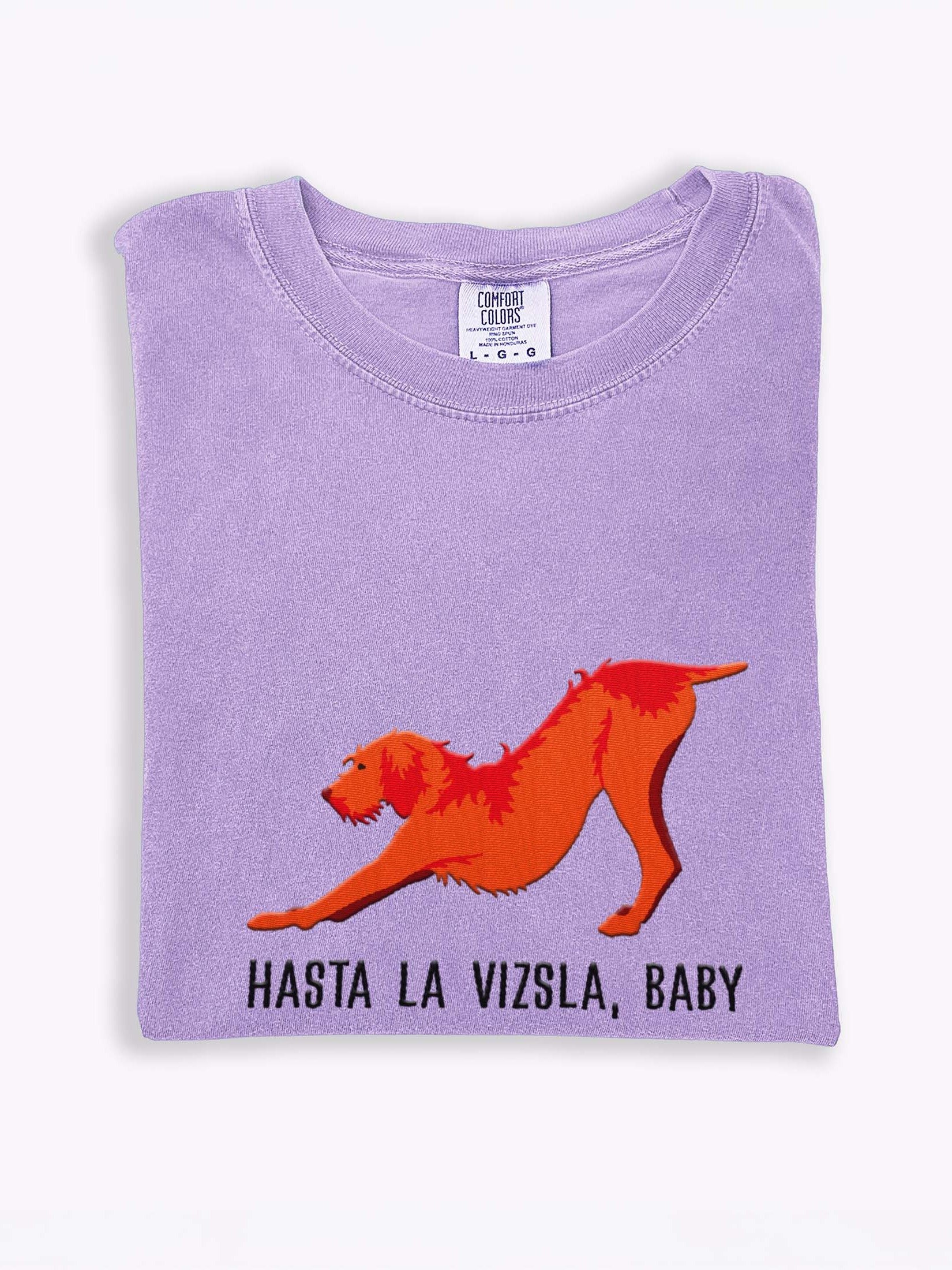 Hasta La Vizsla, Baby T-Shirt(Embroidered) of a Wirehaired Vizsla product image (1)
