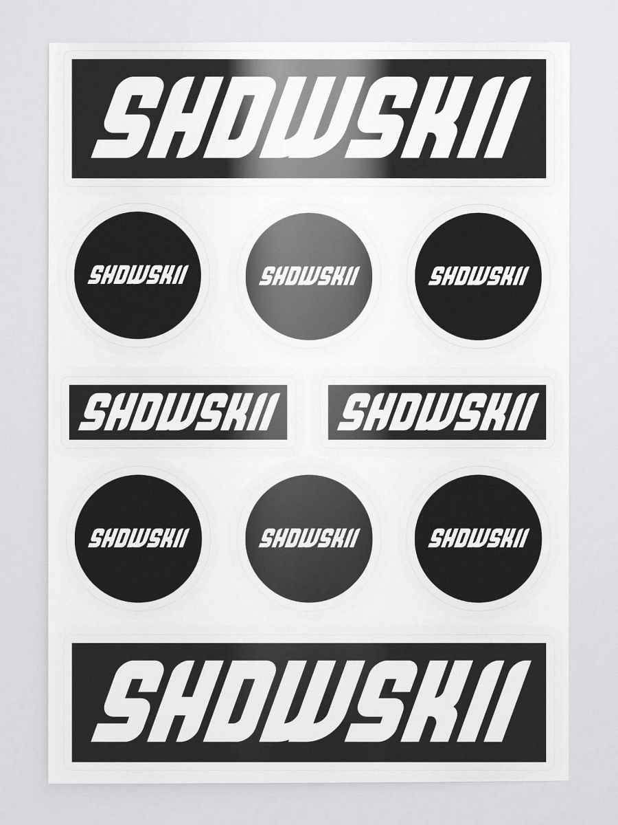 KISS CUT STICKERS / BLACK product image (1)