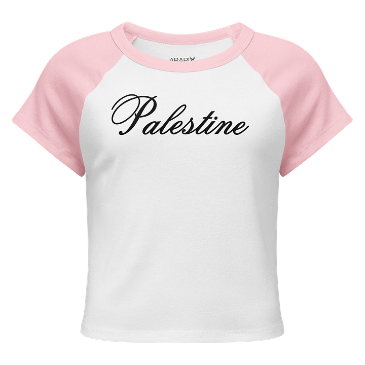 Palestine Calligraphy Women Raglan Baby Tee product image (9)