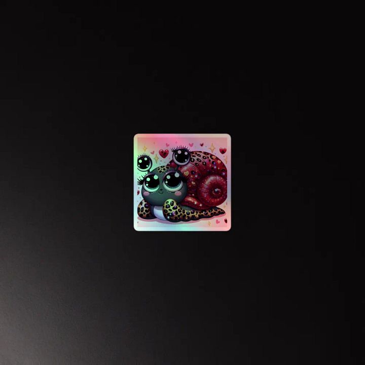Love-Struck Snail Holographic Sticker Set product image (4)