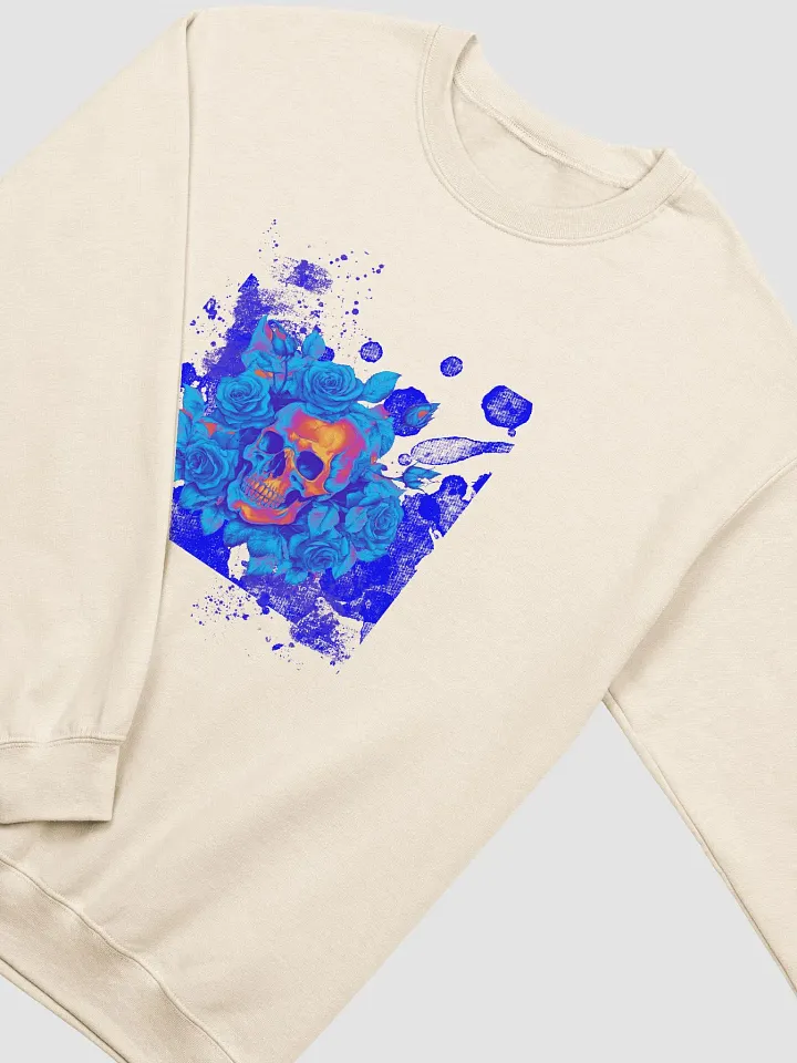 Blue Orchid Skull Premium Unisex Sweatshirt product image (38)