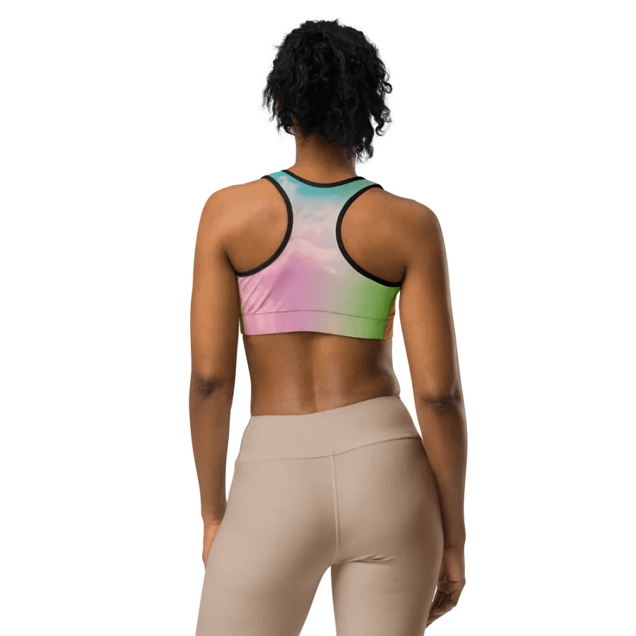 Blur cloud rainbow Design Sports Bra - V11 product image (1)