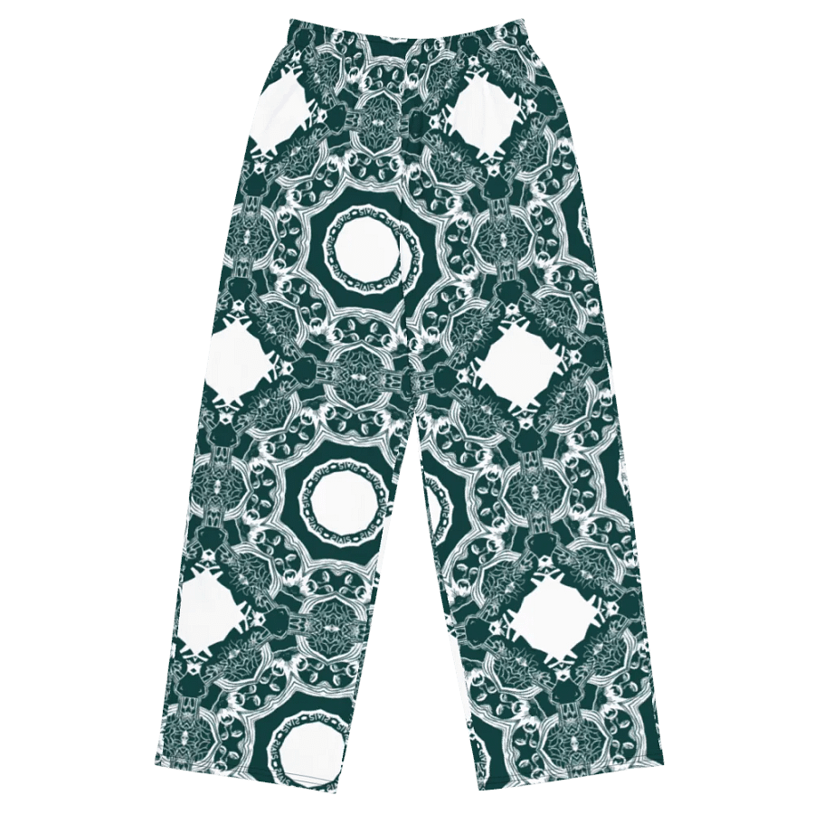 Green printed pants product image (1)
