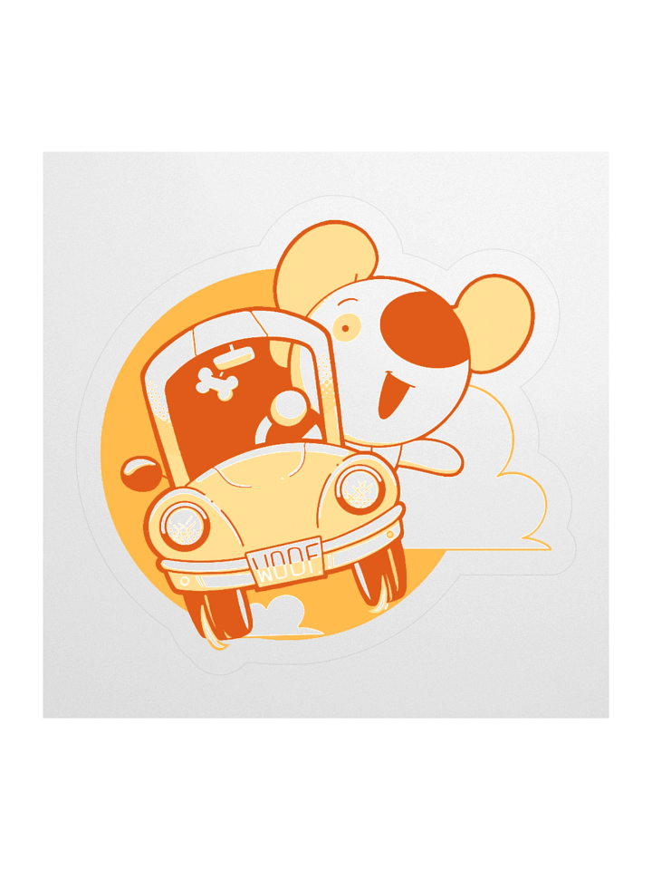 Dog Racer Sticker product image (1)