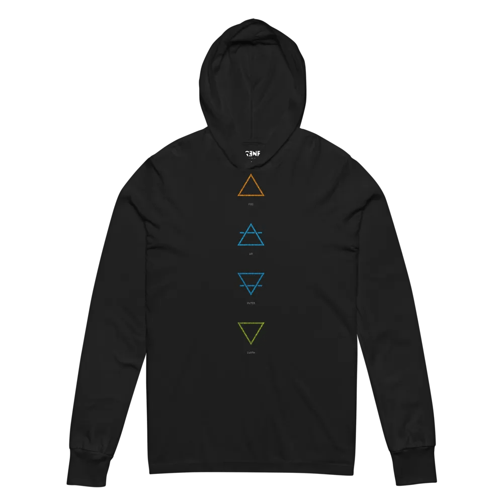 Elemental Triangle Symbols Hooded Tee product image (2)
