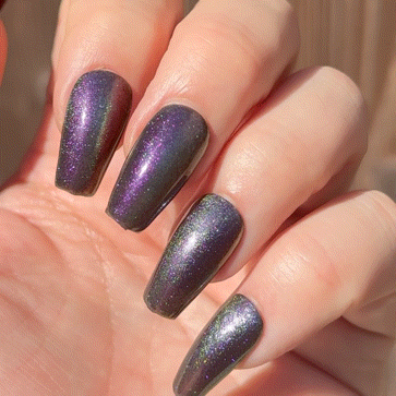 HEXEN THREAD - Violet Red Gold Multichrome Gold-Green Magnetic Nail Polish product image (2)