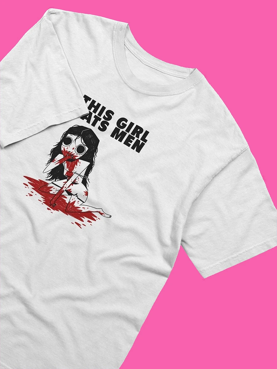 This Girl Eats Men White Unisex T-Shirt product image (2)