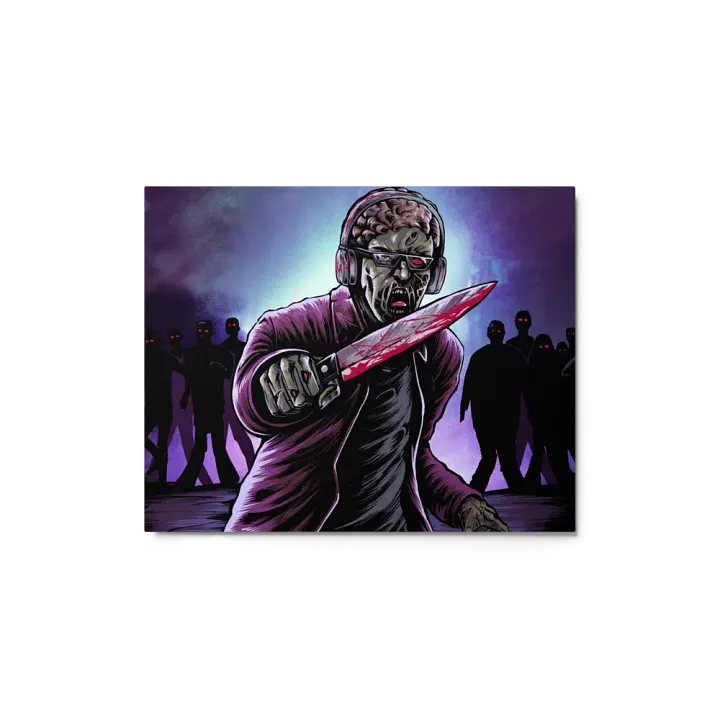 ZombieSlayer2948 Horror Edition Glossy Metal Print product image (1)