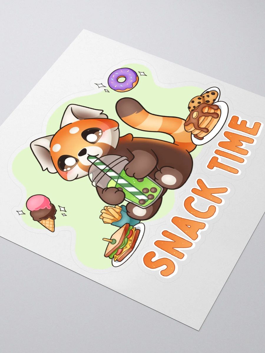 Snack Time Panda Kiss Cut Sticker product image (3)